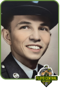 Ken Stiller headshot with Floyd Central High School Highlander Logo