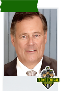 Mike Ott with FCHS Highlander Logo.