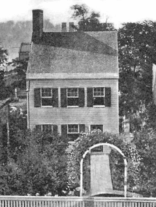 Joel Scribner house as it appeared in 1850